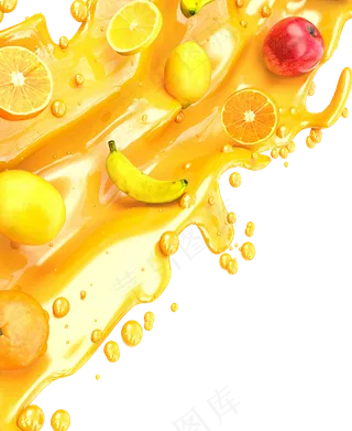 夏天夏季饮料清凉设计元素PNG图片