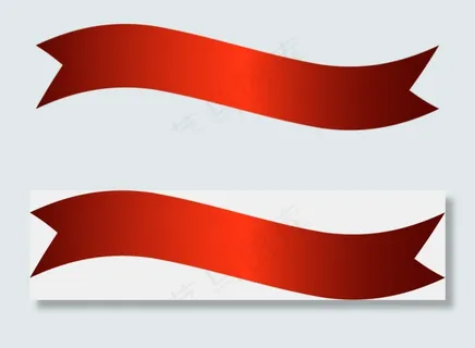 彩带飘带PNG免扣合集