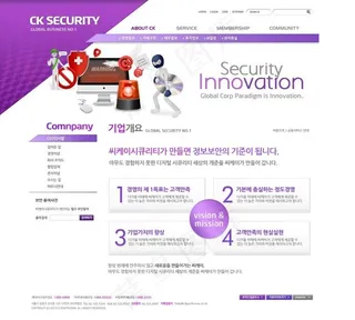 卡通人网页psd模板