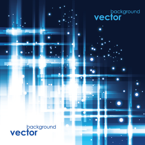 冷静的蓝色眩光背景矢量2