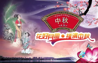 花好月圆传统月饼礼盒PSD包