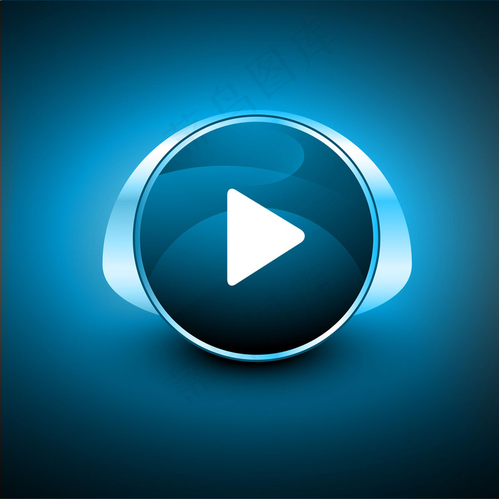 闪亮的播放按钮