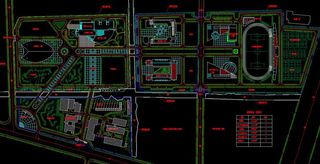 图文行政综合楼 总平面图