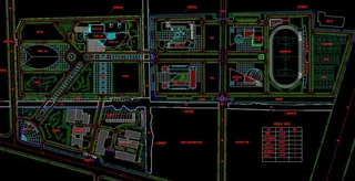 图文行政综合楼 总平面图