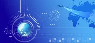 蓝色 科技 背景图片