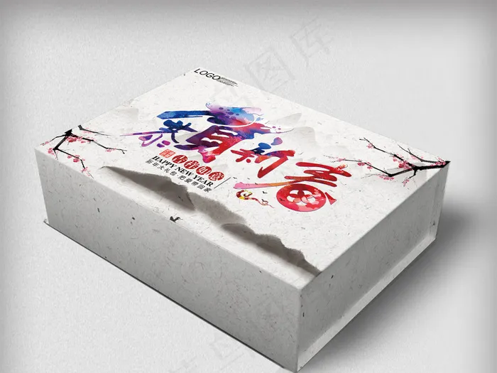 2018大气水墨中国风礼盒模板(5315X5787(DPI:300))psd模版下载