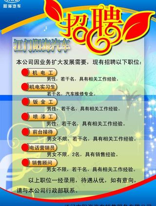 招聘海报