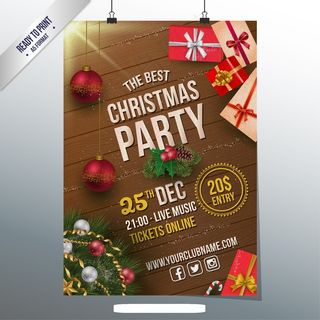 圣诞节海报设计矢量图片素材