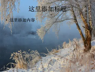 白桦树旁的四季景色ppt图片(6...