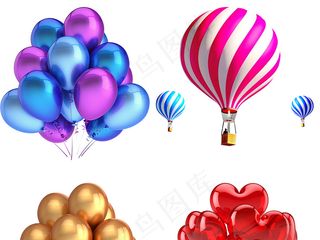 淘宝天猫促销活动气球素材集合