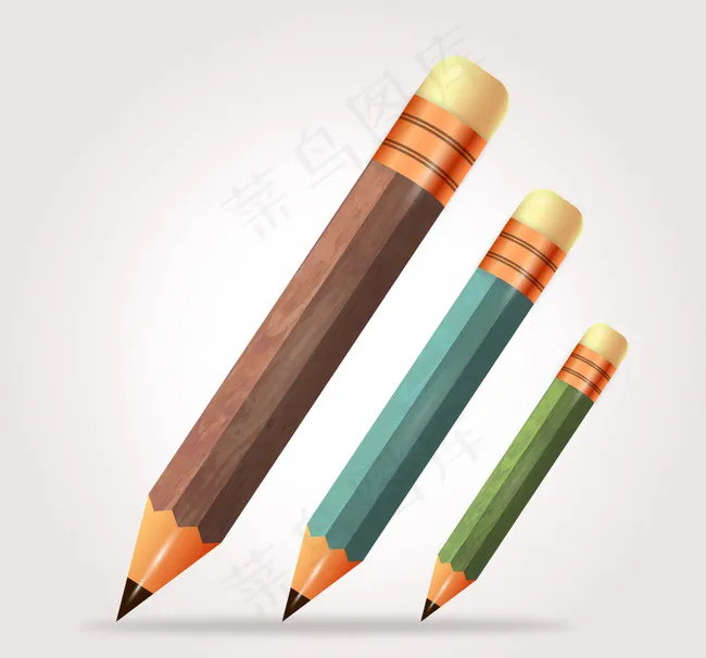 卡通铅笔矢量素材