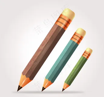 卡通铅笔矢量素材