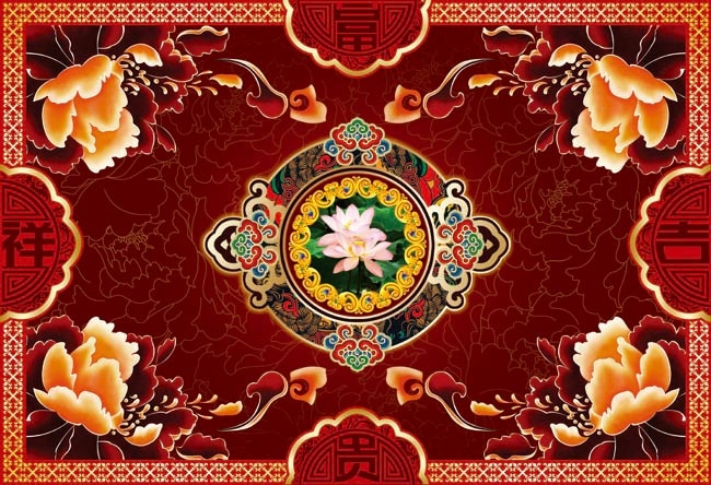 富贵吉祥月饼包装(4925X3366(DPI:300))psd模版下载