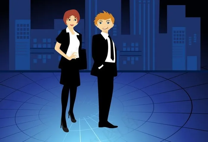 商务人物图片eps,ai矢量模版下载