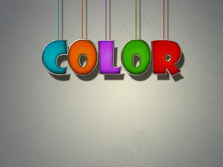 卡通可爱立体感吊线字母