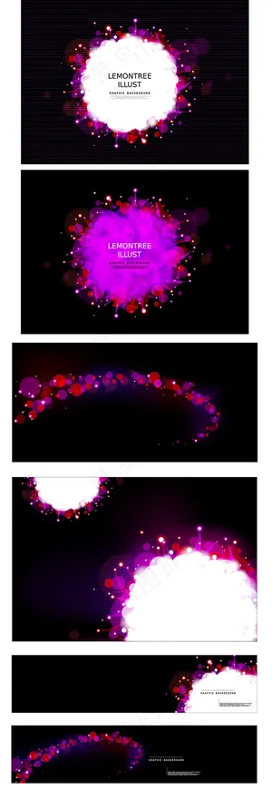 标签边框花纹矢量素材