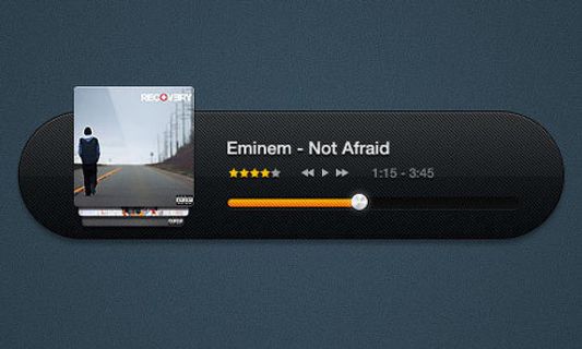 免费音乐播放器PSD素材