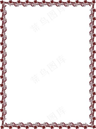 单色几何纹样花边