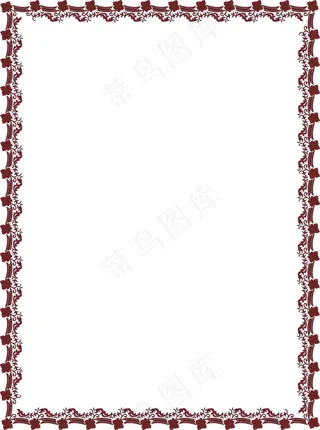 单色几何纹样花边