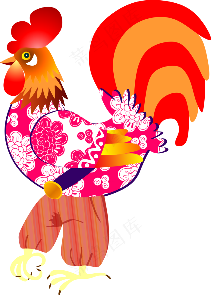 2017鸡年日历和鸡年设计元送3D...