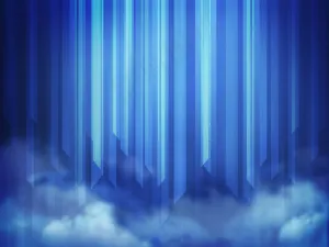 炫彩时尚立体竖条几何海报背景