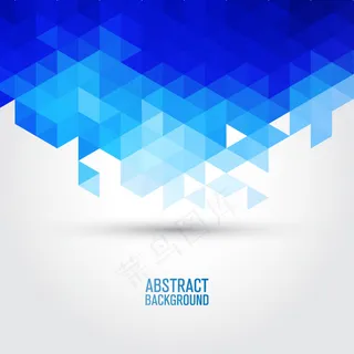 蓝色几何形背景
