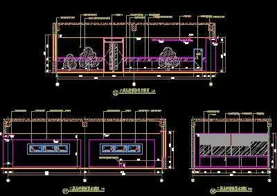 二层儿科候诊区立面图-门诊、急诊楼...