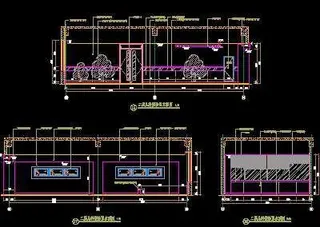 二层儿科候诊区立面图-门诊、急诊楼...