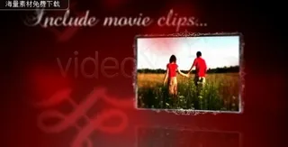 婚礼AE电子相册开场视频素材