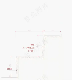 餐厅卡座钢骨架-深化节点