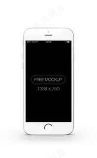 白色Iphone6模型UI