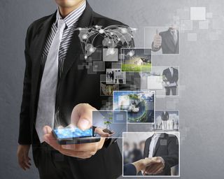 商务智能手机创意图片
