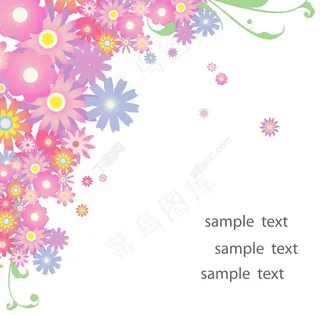 春天的花的背景