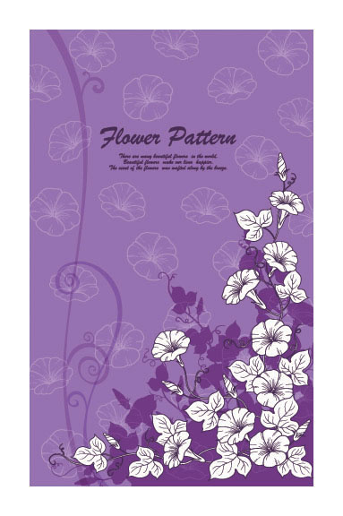 花朵植物背景矢量素材