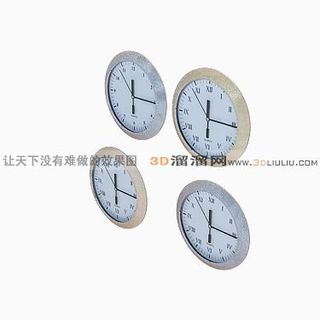 3D挂钟模型