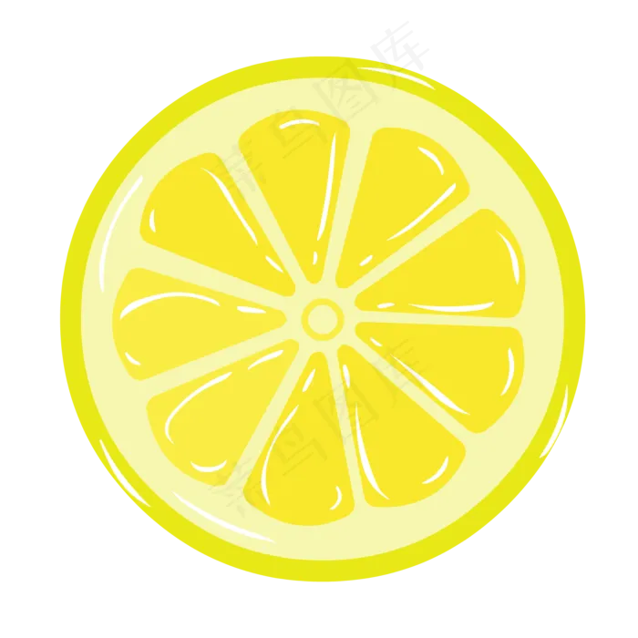 柠檬片(2000*2000px 300 dpi )ai矢量模版下载