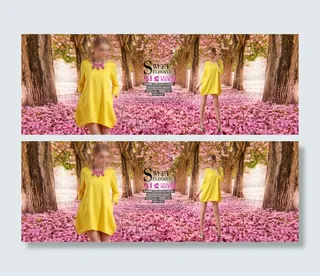 春夏女装桃花浪漫唯美淘宝女装海报