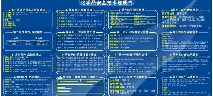 磷酸化学品安全技术说明书cdr矢量模版下载