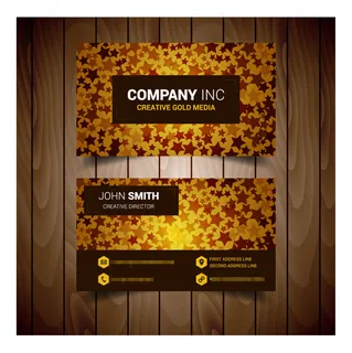 星星背景商务名片