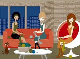 现代男女时尚生活插画矢量素材 ai...