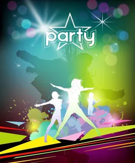 迪斯科舞厅背景图片