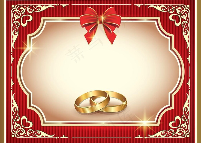 婚礼邀请卡图片