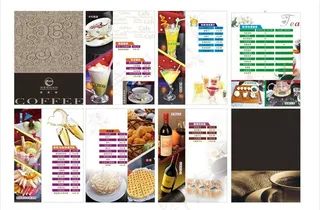 咖啡厅酒水单图片