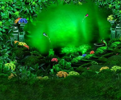 梦幻仙境精灵谷影楼摄影背景图片 梦幻仙境精灵谷影楼摄影背景图片