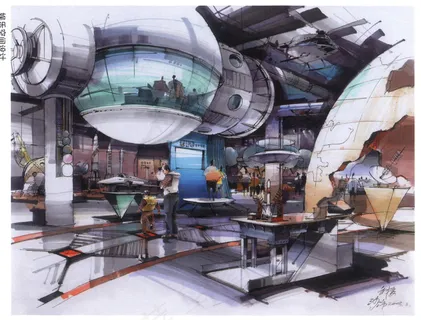 简约室内手绘效果图 简约室内手绘效果图