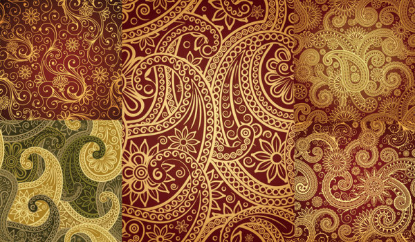 印度火腿纹——矢量素材