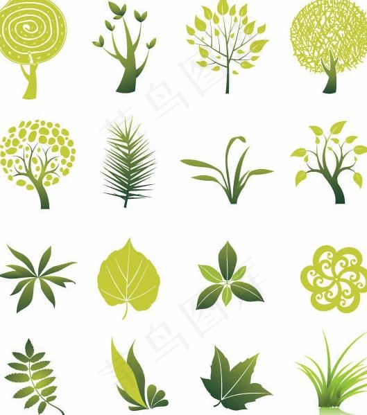 树 树叶 草图片