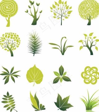 树 树叶 草图片