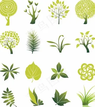 树 树叶 草图片