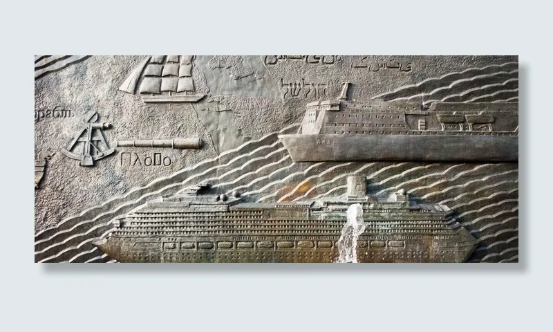 中国海运浮雕图片